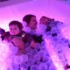 Kit Piscina cu bile glow, interactiva, vibroacustica